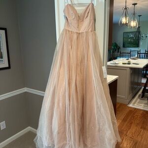 NWT Jules and Cleo V Neck Sparkle Ballgown
